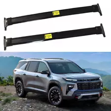 2PCS Crossbar Fit For Chevrolet Traverse 2024 RS Z71 LT Roof Rail Rack Cargo Bar