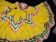 Mexican Folklorico Dress Jalisco Dance Size child 6-7