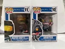 Funko Pop Halo #10 Arbiter #11 Master Chief with Energy Sword GameStop Exc