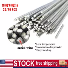 Aluminum Welding Rods Low Temp Flux-Cored Alloy Fix Easy Brazing Wire 20/40pcs