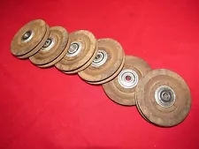 Lot of 6, 3" Pulleys Excellent Shape Spin Freely Experimental MS20220-2 Warrant