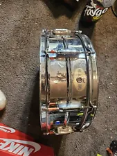 Pearl Mirror Chrome Steel Shell Snare Drum See Description 14x6