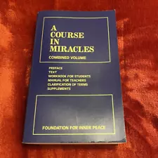 A Course In Miracles Combined Volume Paperback Foundation For Inner Peace NEW