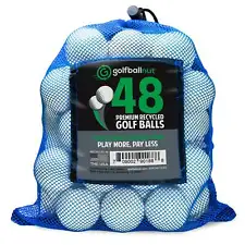 Vice White Bulk Mix Mint Used Recycled Golf Balls Mesh Bag Included