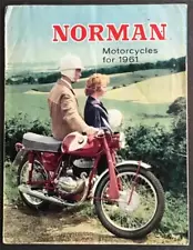 NORMAN MOTORCYCLES Sales Brochure For 1961 #W14043Q/10/60 B4 B2S/DL B4C++