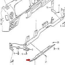 * USA SHIPPER * LHD 85-95 SUZUKI SAMURAI DASHBOARD LOWER COVER