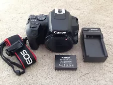 Canon EOS 200D II DSLR 4K Black Camera Body - Only Used Once for Testing