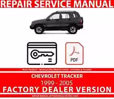 Chevrolet Tracker 1999 2000 2001 2002 2003 2004 2005 Factory Repair Manual