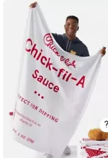 Authentic Originals Chick Fil A Throw Blanket Sauce Packet 59” X 46” Chicken