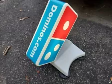 Dominos Pizza Car Topper Magnetic Light Up. Delivery Sign . Tested Works.