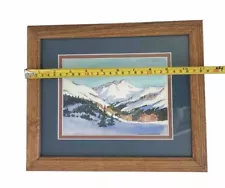 Watercolor Landscape painting, Hobby Lobby Framed With Glass, Sealed On Back