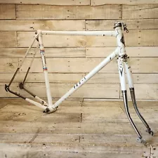 1970s White Concord Road Bike Frame Set 57cm Japan Fixie Single Speed