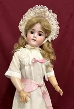 LOVELY 27" Antique German Bisque Child Doll "Walkure" by Kley & Hahn