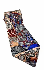 Art Novelty Tie Gustav Klimt Fulfillment 1905 100% Silk The Gallery Collection