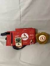 St. Louis Cardinals Baseball Memorabilia Lot Bat Bag Night Light Pin Keychain