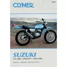 CLYMER Physical Book for Suzuki TC125 TM125 TS125 TS185 TM250 TS250 TM400 TS400 (For: Suzuki TS400)