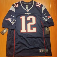 Mens Vintage Nike Tom Brady New England Patriots Navy NFL Game Jersey sz.XL NWT