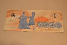 Colonial Williamsburg Currency 1 Dollar, 1996 Dancing Couple - Collectible