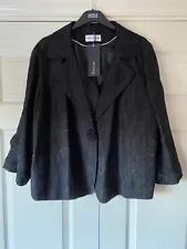 Ladies Black Short Jacket Bolero Size 22 Marks & Spencer Perfect for Parties 