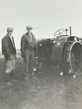 Y2 Photograph 19305 Farmers Old Tractor Oliver 22-66 Farm Workers Equipment