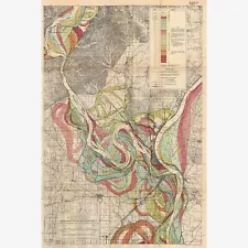 mississippi river meander belt map for sale