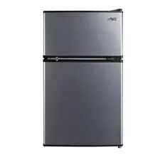 3.2 Cu Ft Two Door Mini Fridge with Freezer, Reversible Door, Dorm, Office NEW