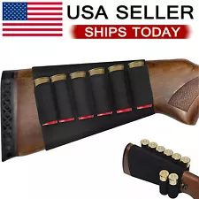 8 Round Shotgun Buttstock Shell Holder Ammo Tactical Holster for 12 or 20 Gauge