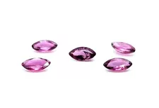 Loose Ruby Gemstones Lot Marquise 1.91 Carat 5 Rubies 1.91cttw July Birthstone