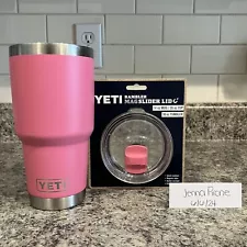 Yeti Rambler 30oz Tumbler Cup with New Matching Magslider Lid Harbor Pink