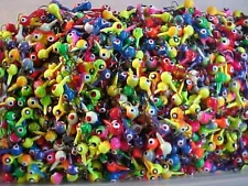 100 NEW ASSORTED FLOATING WALLEYE JIG HEADS crappie 1/4 SIZE 2 HOOKS JIGS