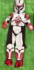 Star Wars Clone Trooper Commander Fox Costume with Helmet Child Size M PLZ READ