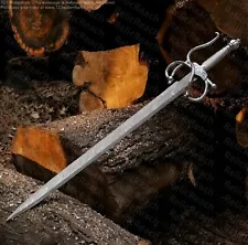 Zorro Rapier Sword Battle Ready Sharp Double Edge Handmade Long MEDIEVAL VIKING