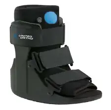 United Ortho USA14115 Short Air Cam Walker Fracture Boot Medium Black