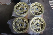 For ek9 ef8 ef9 sb3 eg6 eg9 dc2 HA3 ha4 JDM 14" GOLD Classic Racing Style wheels