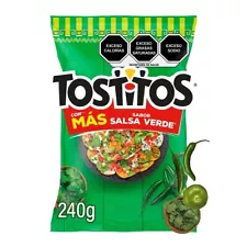 **12 BAGS TOSTITOS SALSA VERDE MEXICAN CHIPS (240g EACH) ORIGINAL FROM MEXICO**