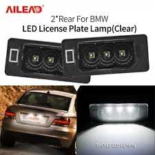 For BMW 1/2/3/4/5-Series & SAV "FULL LED"White License Plate Light Tag Lamp Pair