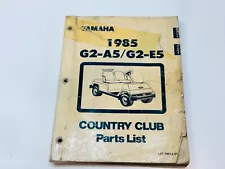 OEM Original 1985 Yamaha Golf Car Cart Part List Manual Gasoline 36V Electric G2