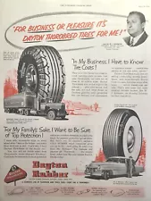 Dayton Rubber Thorobred Tires W. J. Robinson Trucking Co. Vintage Print Ad 1952