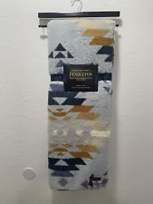 NWT Pendleton Peak Canyon Southwest Aztec Blue Multi Sherpa Throw Fleece Blanket