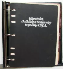 1978 Chevrolet Salesmens Guide Album Camaro Corvette Nova Chevette