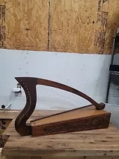 WOOD HARP MADE IN PAKISTAN Mid East MFG /Sold As-Is/Read