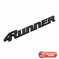 99-02 Toyota 4Runner Liftgate Emblem Badge Logo Tailgate Rear Letter Matte Black (For: 2002 Toyota 4Runner SR5)