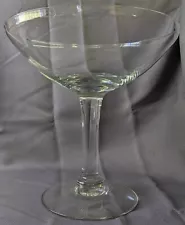 Large Giant Martini Cocktail Margarita Glass 10” Centerpiece Serving Clear Big