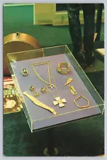 Postcard Elvis' Personal Jewelry on Display Graceland Memphis TN