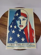 Shepard Fairey We the People poster 17" X 11 "