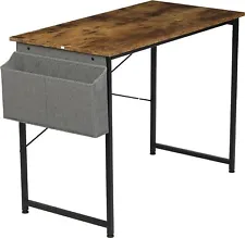 HealSmart Computer Office Table 40/47'' Wooden Study Worktable with Storage Bag