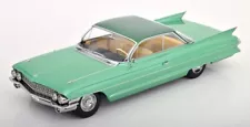 1961 CADILLAC SERIES 62 COUPE DEVILLE GREEN 1:18 BY KK SCALE MODELS