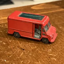 Vintage Husky Commer 'Walk-thru' Van Red Step-Van made in Great Britain