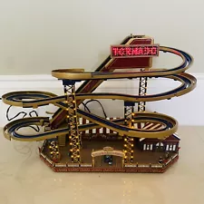 Mr. Christmas World’s Fair Tornado Roller Coaster FOR PARTS ONLY Cars Included