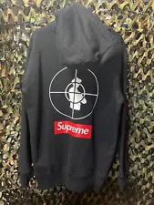 2006 Supreme x Public Enemy Black Full Zip Hoodie sz XL FW06 vintage rare grail